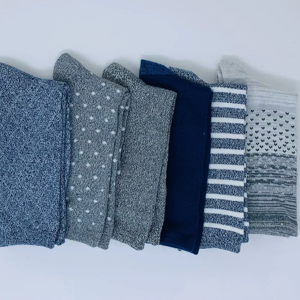 NWT Women’s Bundle of 3, 6-pack Cuddl Duds Casual Socks - Blue, Black, Gray (18)